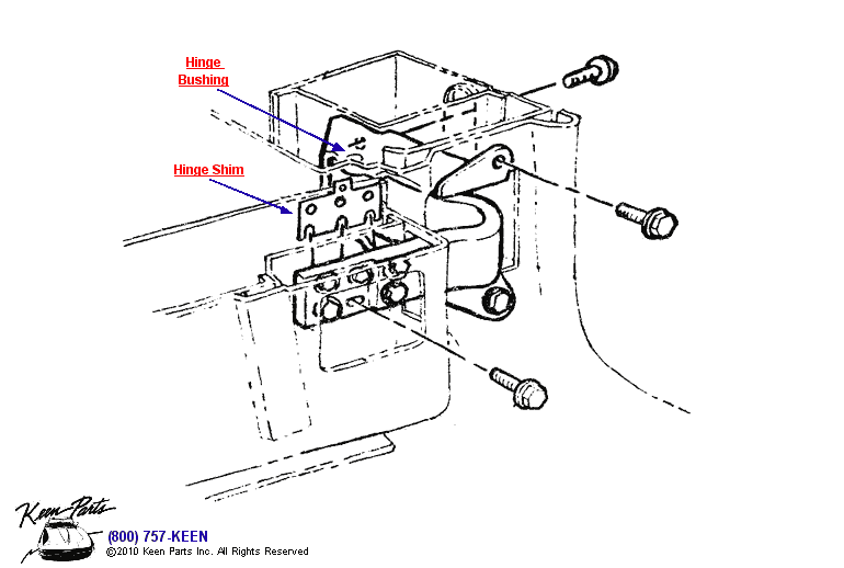 Hinge Diagram for a 1967 Corvette