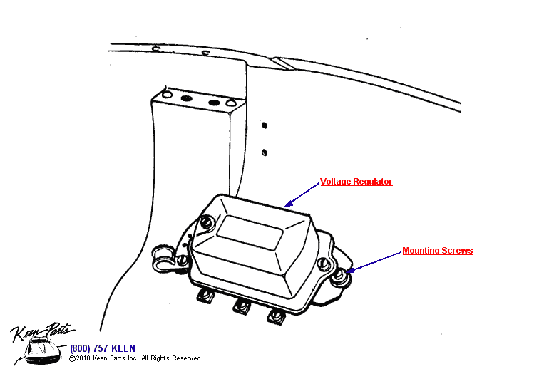 Voltage Regulator Diagram for a 1992 Corvette