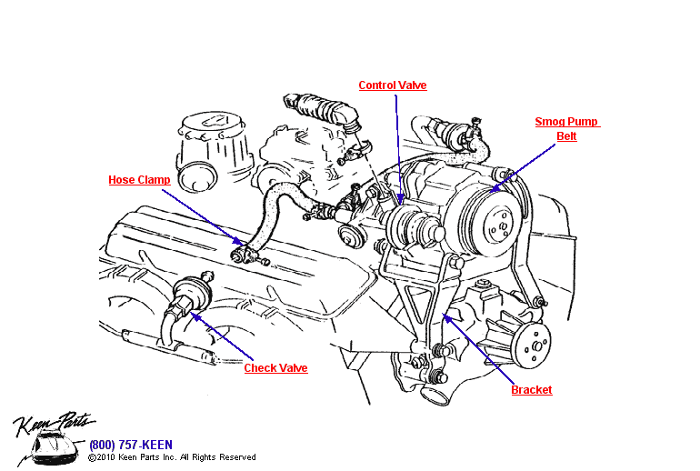AIR System Diagram for a 1978 Corvette