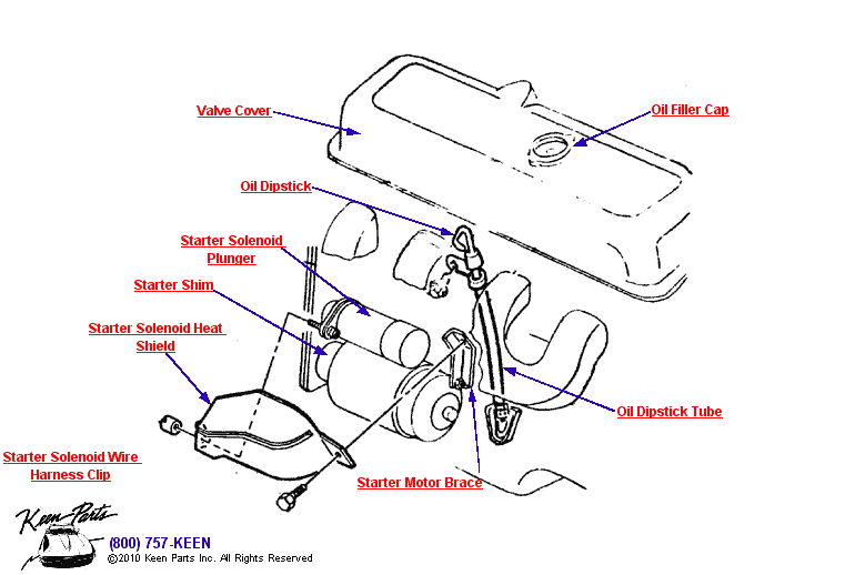 Engine Diagram for a 1970 Corvette