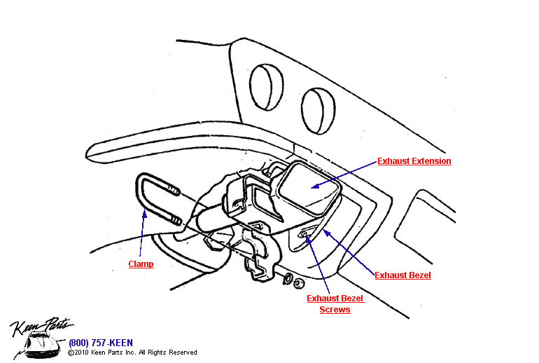 Tailpipe Diagram for a 1971 Corvette