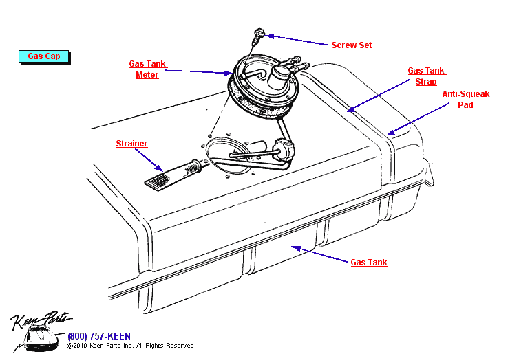 Gas Tank Meter Diagram for a 1992 Corvette