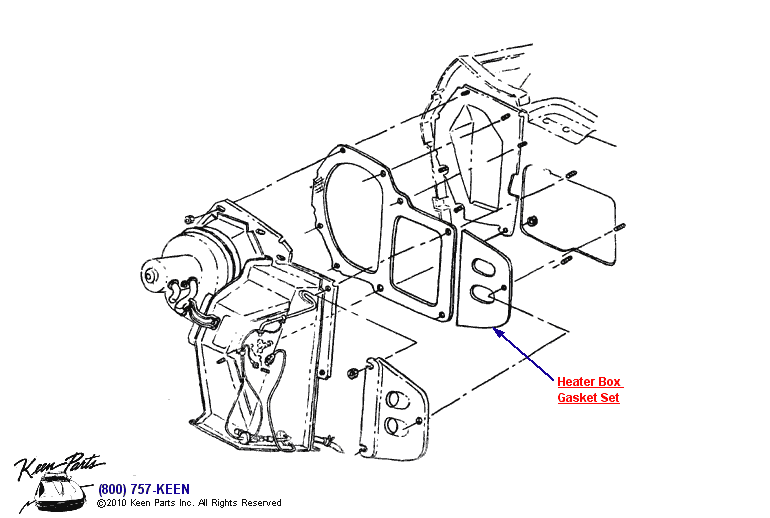 Heater Box Diagram for a 1964 Corvette