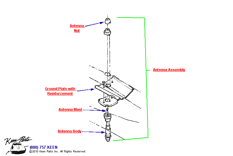 Antenna Diagram for a C3 Corvette