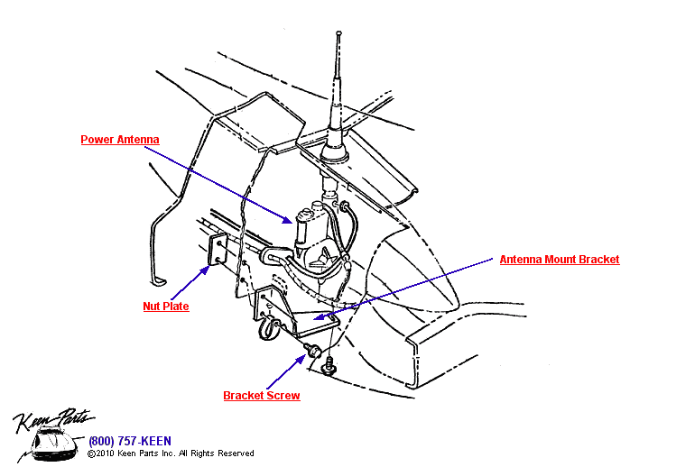Antenna Diagram for a 1993 Corvette