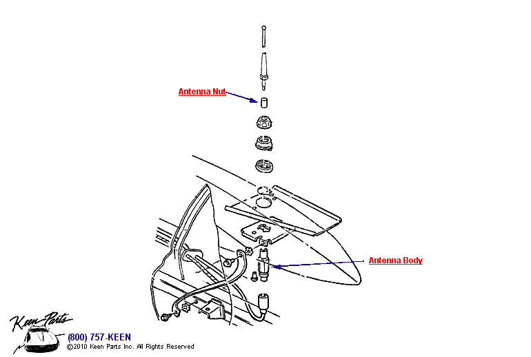 Antenna Diagram for a 1966 Corvette