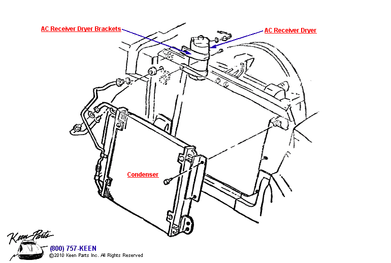 AC Reciever Dryer &amp; Condenser Diagram for a C2 Corvette