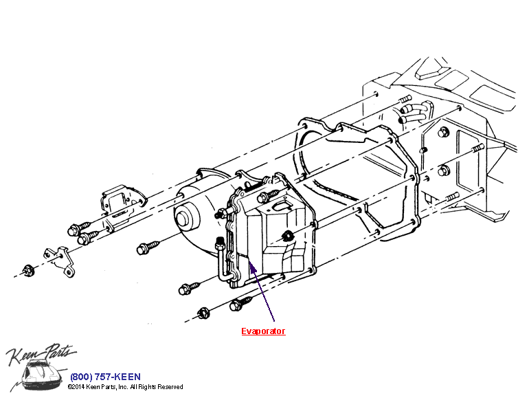 Air Conditioning System Diagram for a 1986 Corvette