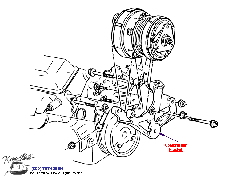 AC Compressor Diagram for a 1986 Corvette