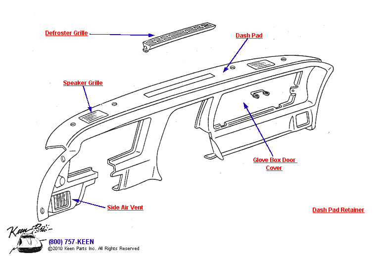Dash Diagram for a 1978 Corvette