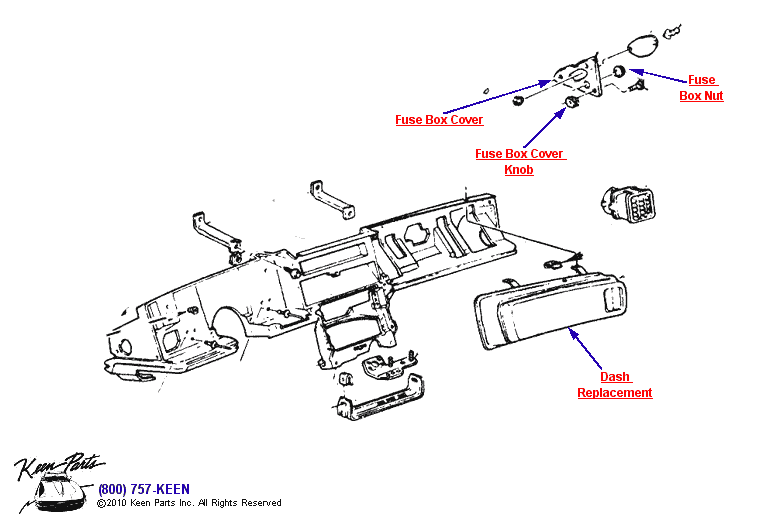 Instrument Panel Diagram for a 1995 Corvette