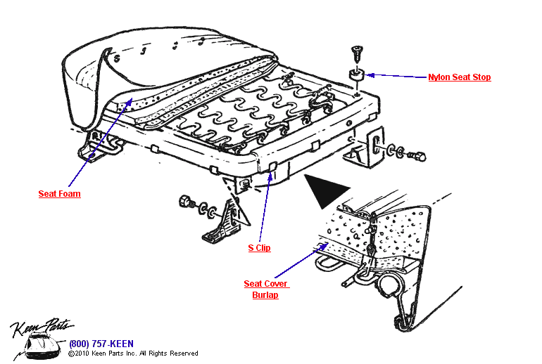 Seat Diagram for a C2 Corvette