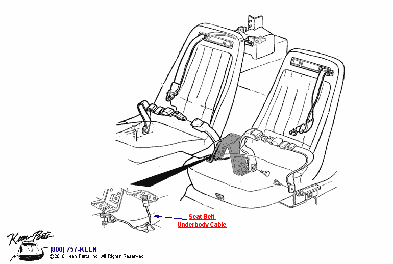 Seats &amp; Belts Diagram for a 1978 Corvette