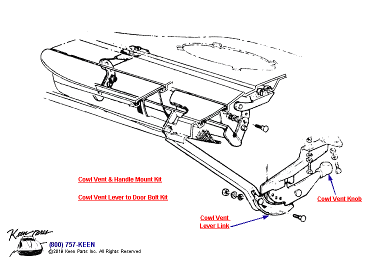 Cowl Ventilator Diagram for a 2004 Corvette