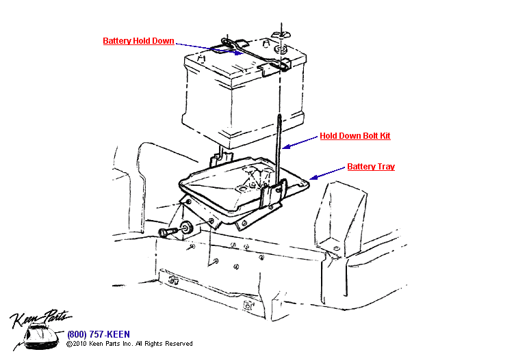 Battery - with AC Diagram for a 1986 Corvette