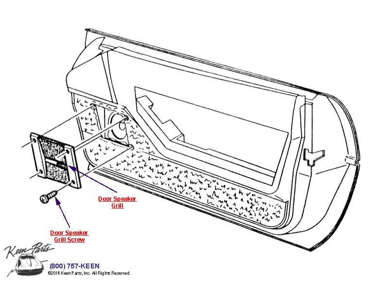 Front Speakers Diagram for a 1995 Corvette