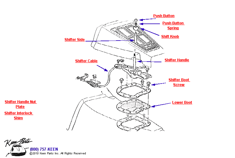 Shifter Diagram for a 1978 Corvette