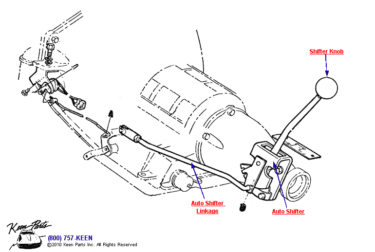 Automatic Transmission Diagram for a 1961 Corvette
