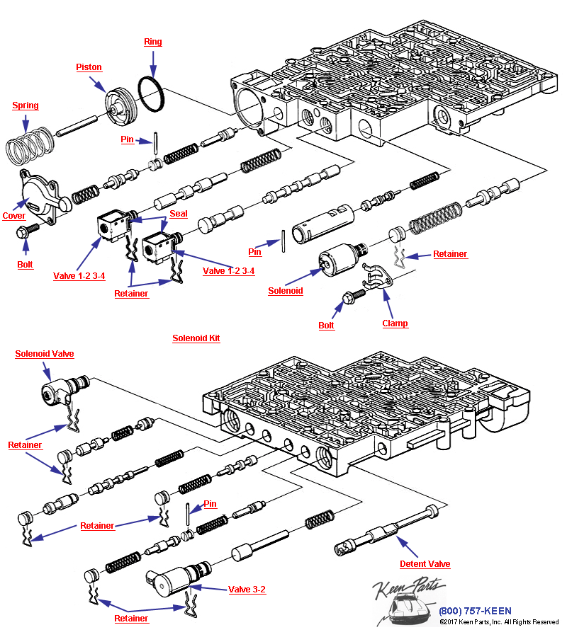 Automatic Transmission- Part 3 Diagram for a 1996 Corvette