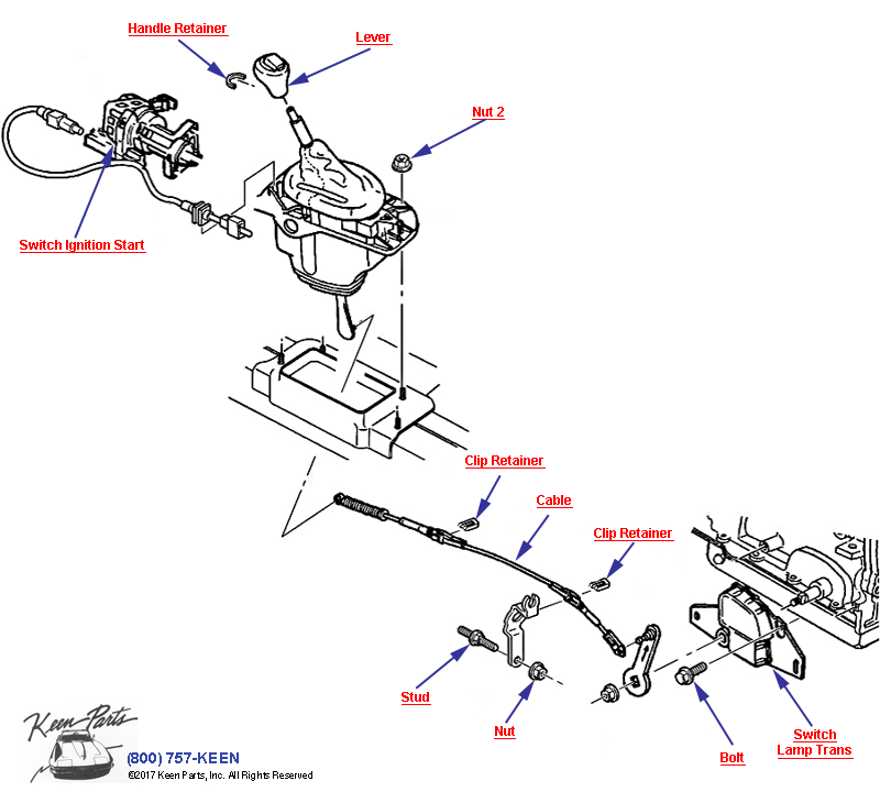Shifter Switches Diagram for a 1989 Corvette