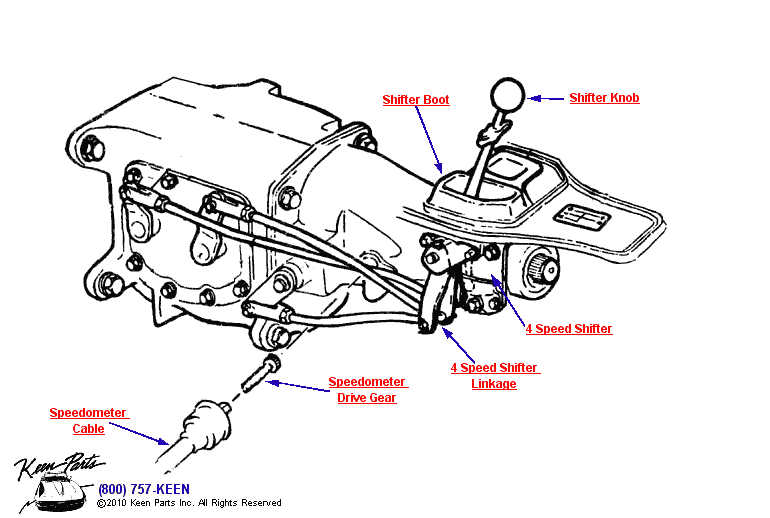 Shifter Diagram for a 2009 Corvette