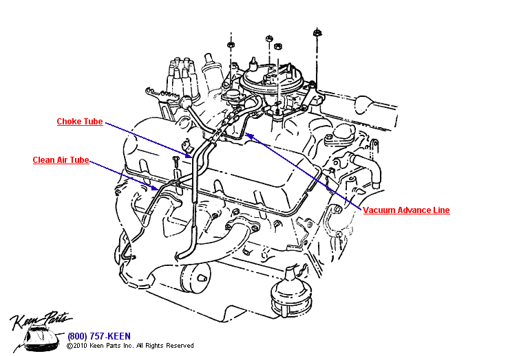 396 Carburetor &amp; Fuel Lines Diagram for a 2016 Corvette