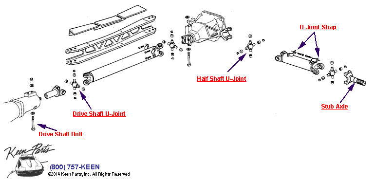DriveShaft &amp; Half Shaft Diagram for a 1985 Corvette