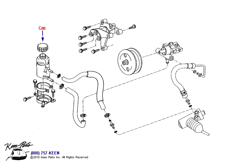 Power Steering Pump Diagram for a 1990 Corvette