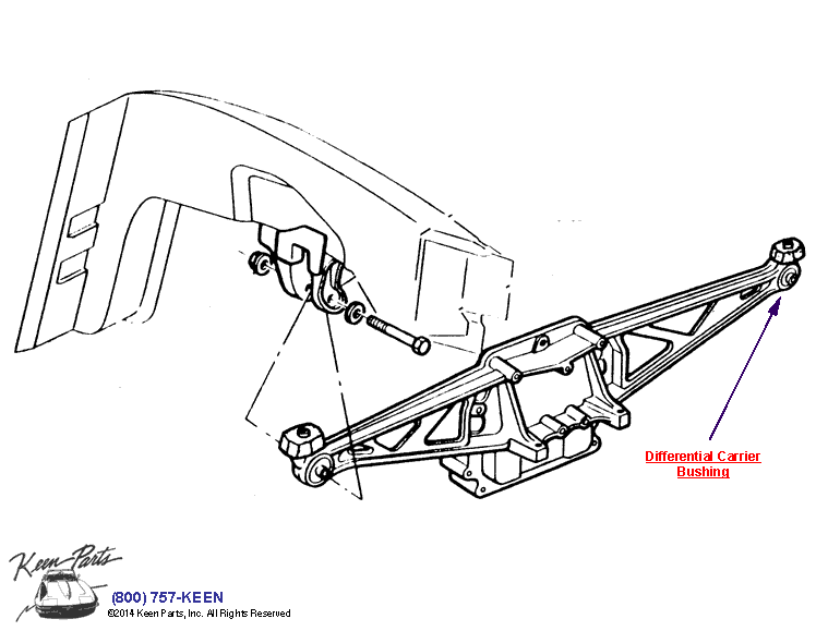 Differential Carrier Diagram for a 1992 Corvette