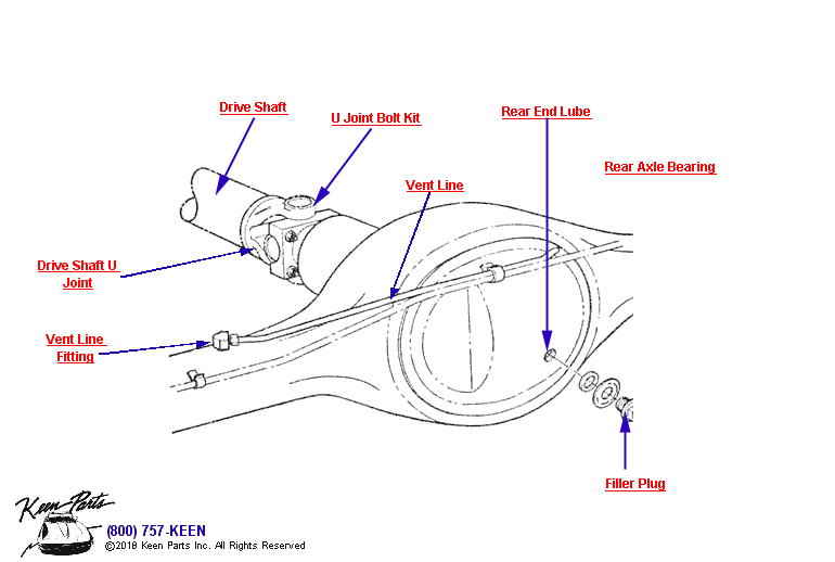 Differential Diagram for a 1961 Corvette