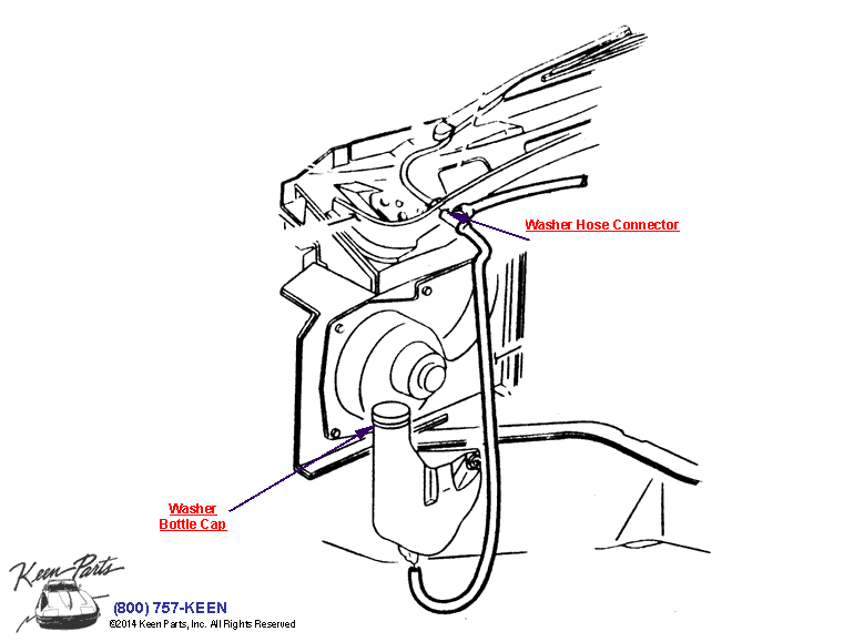 Washer System Diagram for a C4 Corvette