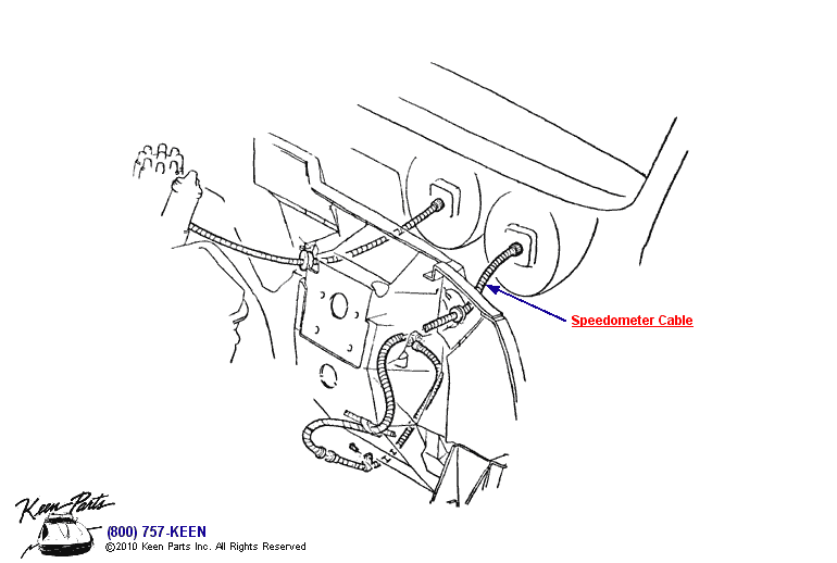Speedometer Cable Diagram for a C3 Corvette