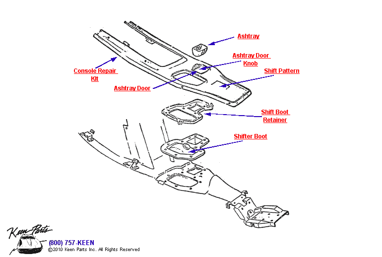 Console Diagram for a C2 Corvette