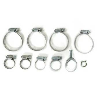 1975-1982 Corvette Cooling System Hose Clamp Kit 350 with AC (12 Pcs)