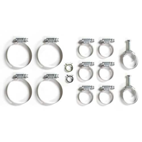 1979-1981 Corvette Cooling System Hose Clamp Kit (14 pcs)350 with AC