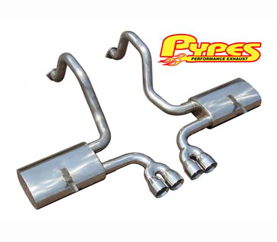 1997-2004 Corvette Pypes Exhaust System with Violator Mufflers & Quad Tips Kit