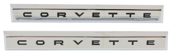 1961 Corvette Fender Name Plate - Pair (Corvette)
