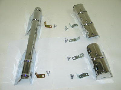 1963 Corvette Lower Shield Set with Brackets with Nut