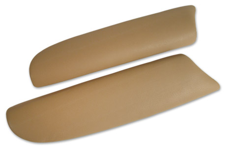 Leather Armrest Pads - (Oak) (Pair)