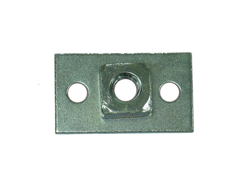 1953-1962 Corvette Underbody Seat Hold-Down Plate Front and Rear  with Weld Nut Plate Rivet 53-62