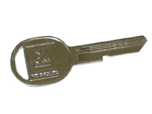 1967-1979 Corvette Blank Oval Style B Key