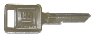 1972-1980 Corvette Blank Square Style C Key