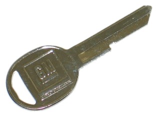 1972-1980 Corvette Blank Oval Style D Key