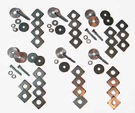 1968-1972 Corvette Coupe and Convertible Body Mounting Kit with Bolts and Shims