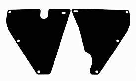 1965-1967 Corvette Inner Splash Shield - Pair (Big Block)