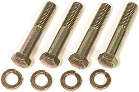 1963-1967 Corvette Steering Damper Bolt Plates with Nuts and Washers Set (10 Pieces)