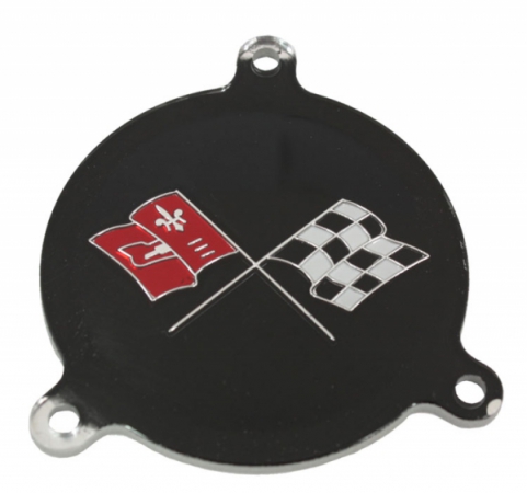 1965-1966 Corvette Spinner Emblem (Crossed Flag)