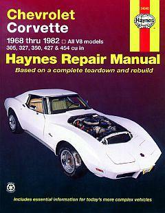 Haynes Corvette Repair Manual 68-82
