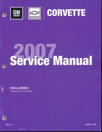 2007 Corvette 2007 Service Manual