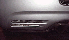 1997-2004 Corvette Rear Bumper Screen Set Stainless Steel